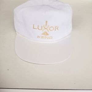 Luxor Keno White and Gold Cap
